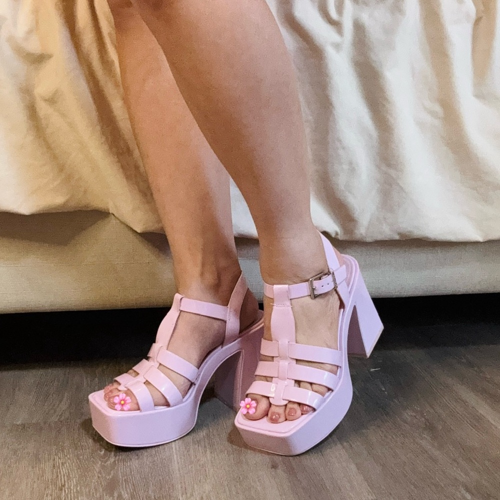Pink Platform Sandals
